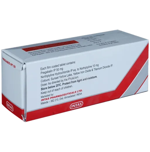 pregabid nt 50mg tablet 10's